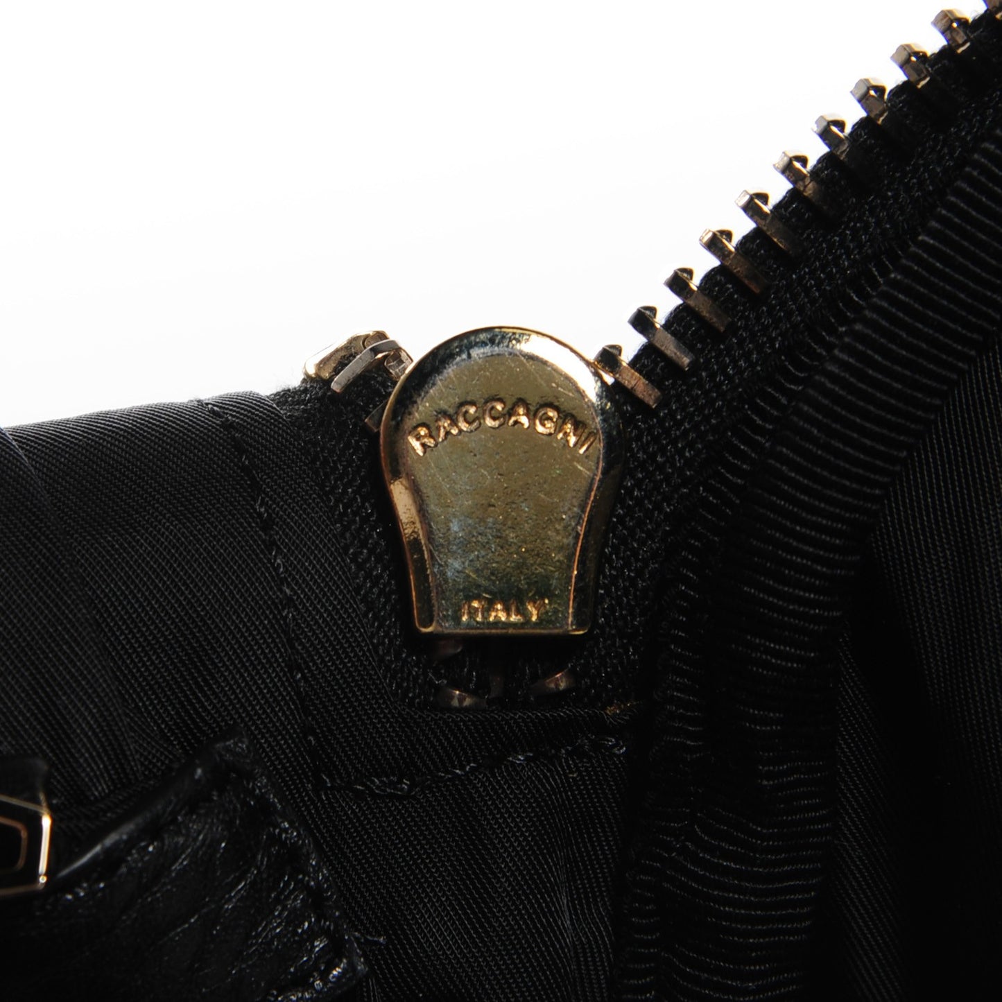 Pebbled Lambskin Rockie Black Pale Gold Hardware