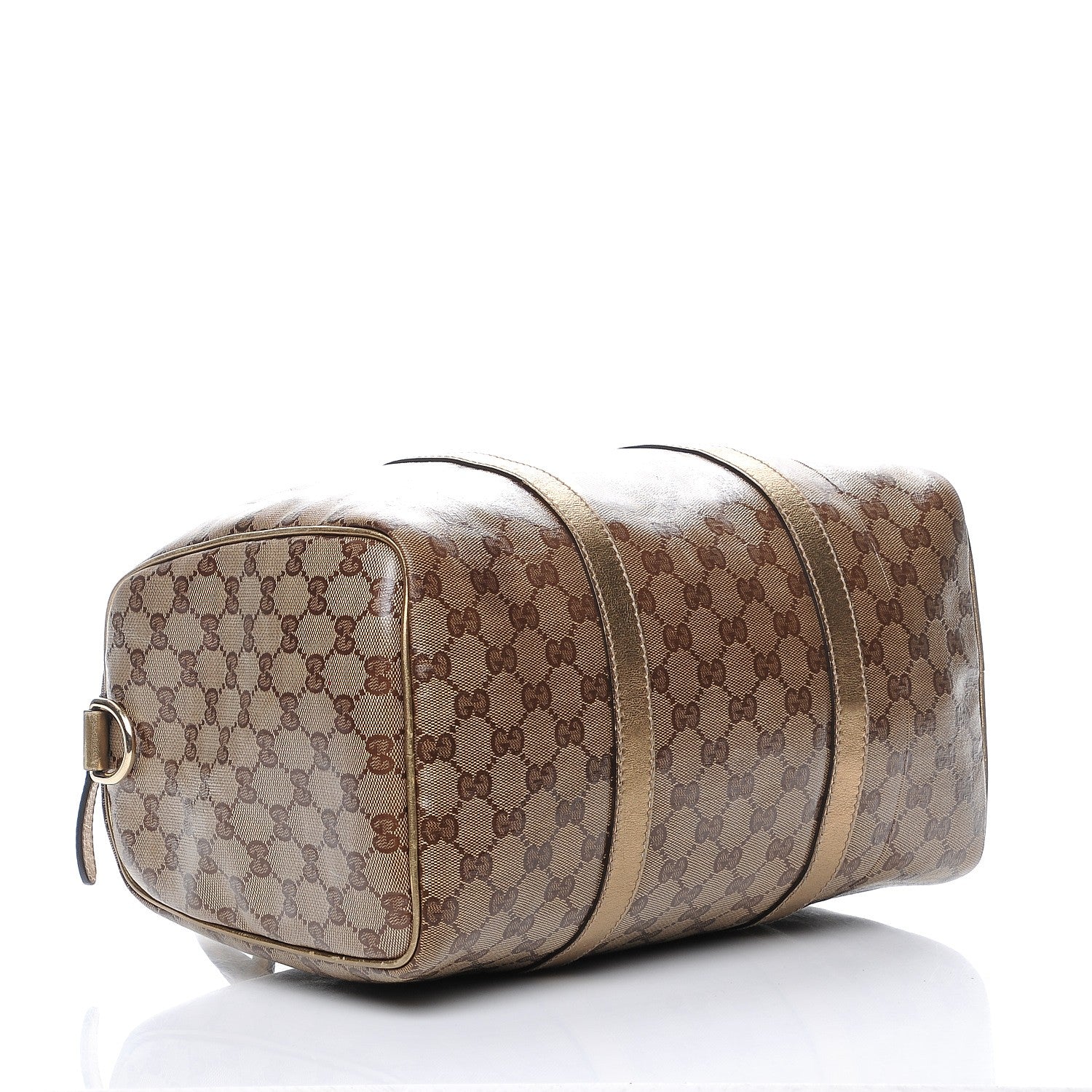 Gucci Crystal Monogram Medium Joy Boston Gold 4 of 7