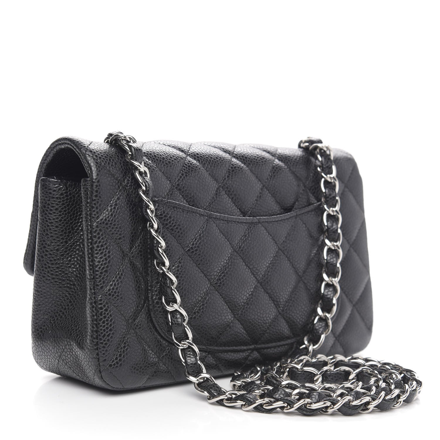 Chanel Caviar Quilted Mini Rectangular Flap Black 3 of 12