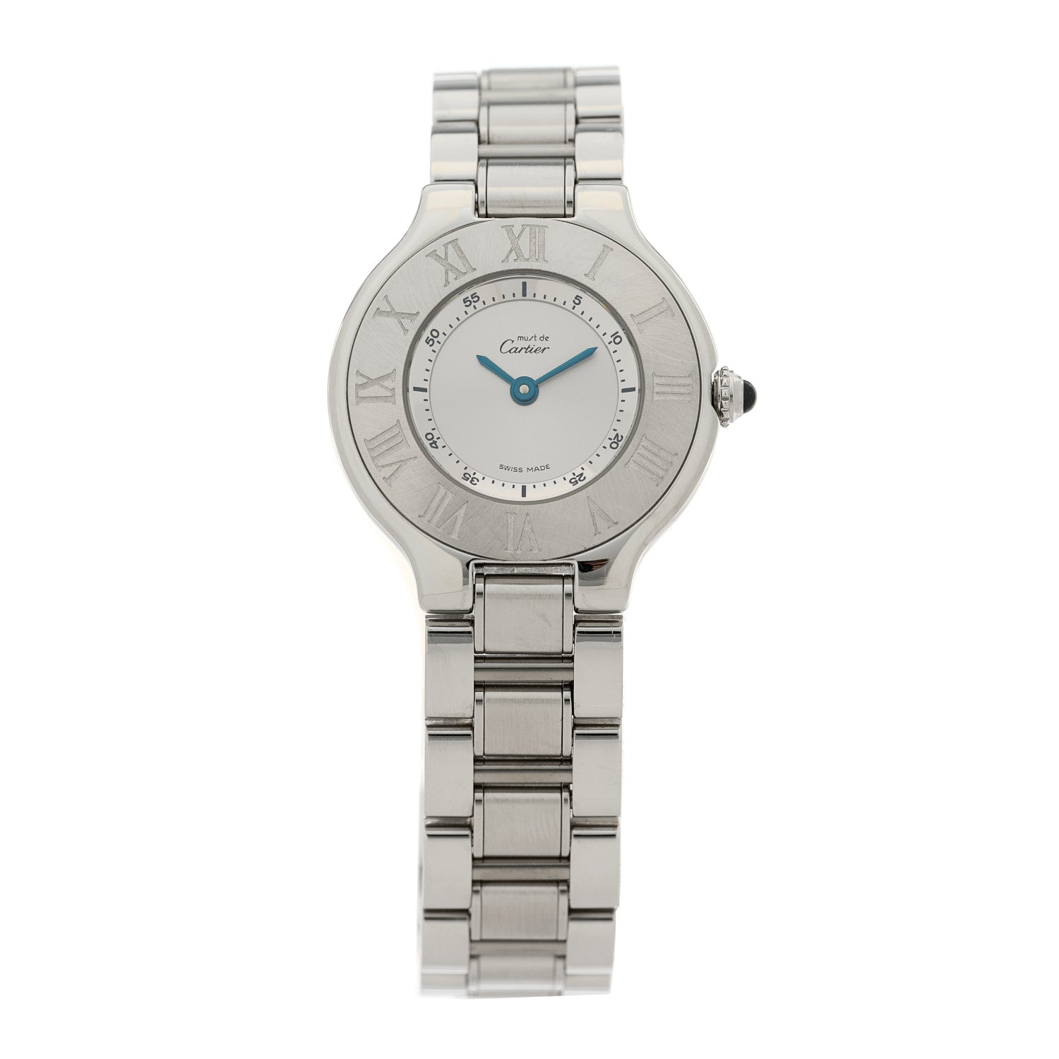 Cartier Stainless Steel 28mm Must De 21 Quartz Watch 1 of 4