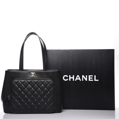 Chanel Caviar Quilted Large Business Affinity Shopping Bag Black 8 of 8