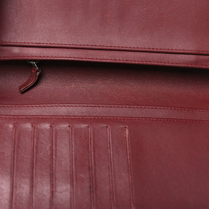 Chanel Caviar Timeless CC Yen Wallet Burgundy 12 of 15