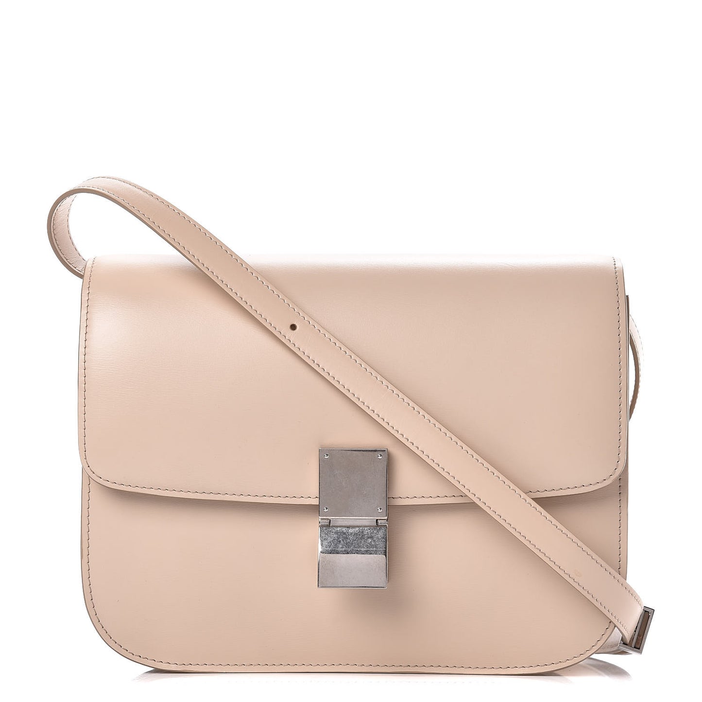 Box Calfskin Medium Classic Box Flap Bag Ballerina