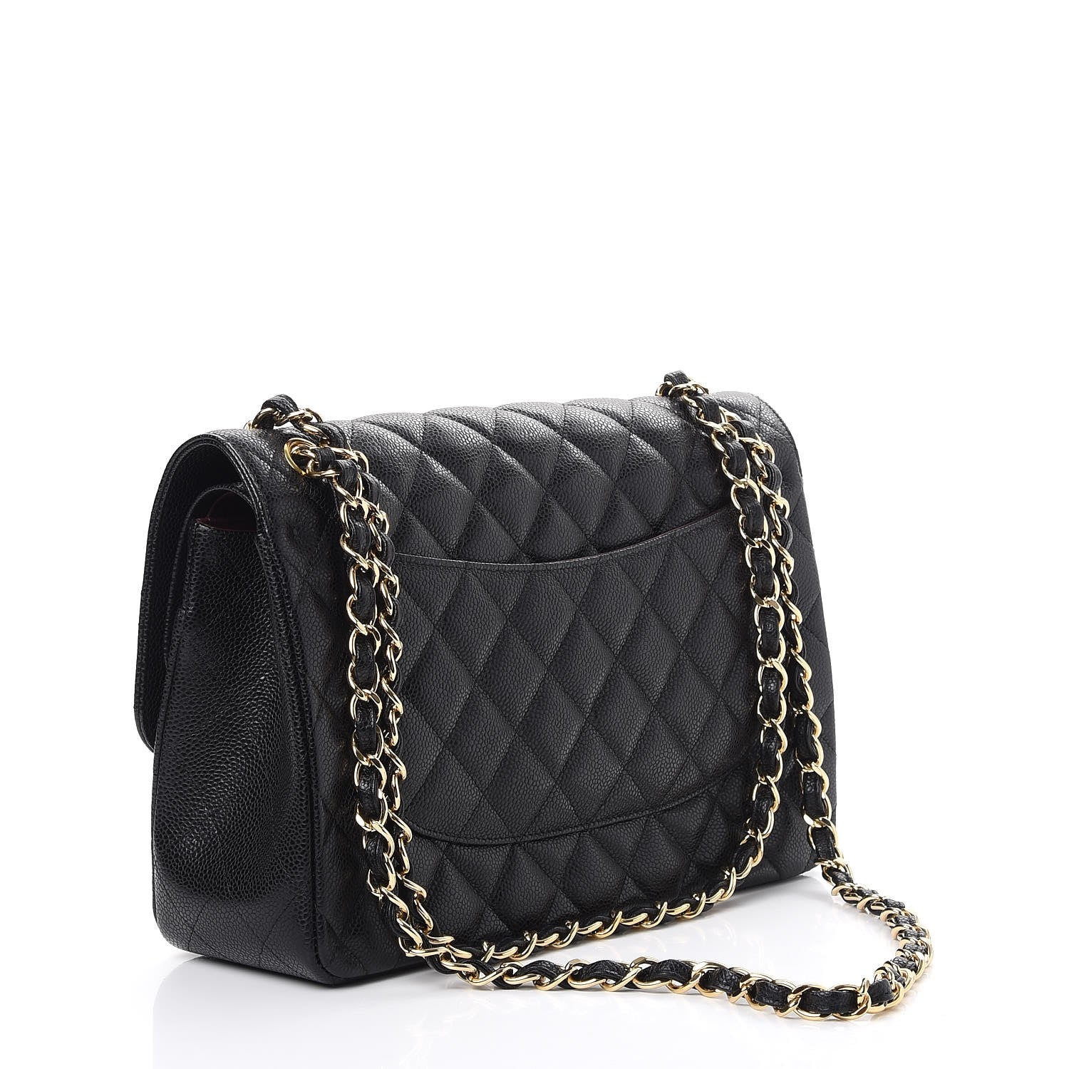 Chanel Caviar Quilted Jumbo Double Flap Black 4 of 9