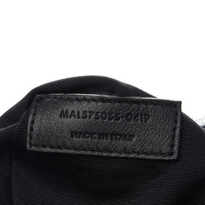 Saint Laurent Crinkled Calfskin Matelasse Monogram Medium Niki Chain Satchel Black 7 of 9