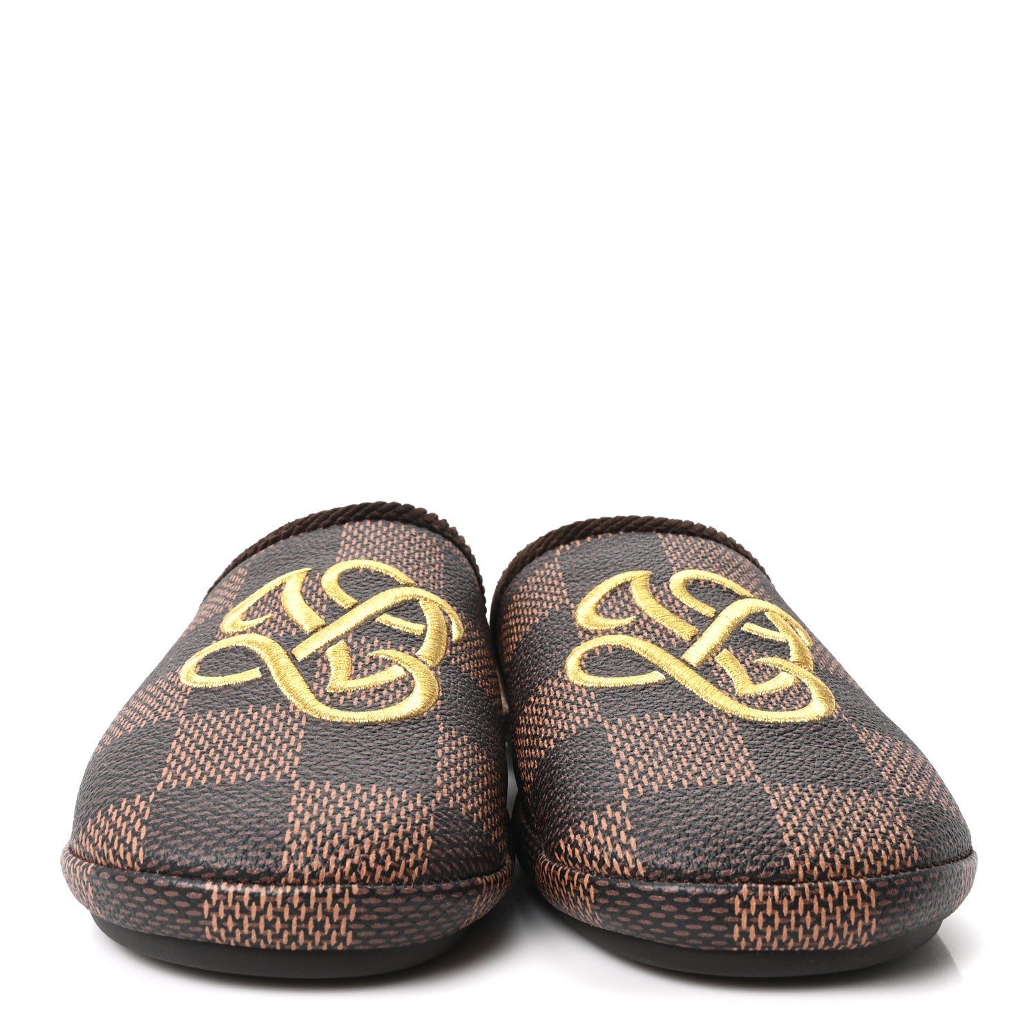 Louis Vuitton Damier Ebene Palace Slippers 7 Mocha 3 of 8