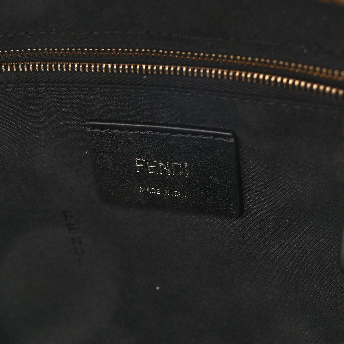 Vitello Bi-Color FF 1974 Embossed Mini Backpack Maya Black