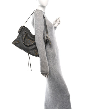 Balenciaga Chevre Gold Metallic Edge Hardware City Gris Acier 2 of 11