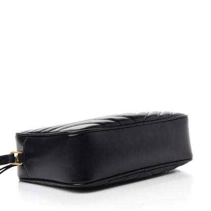 Saint Laurent Calfskin Matelasse Monogram Lou Camera Bag Black 4 of 14