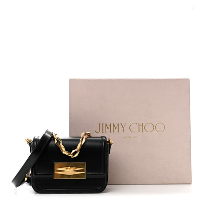 Jimmy Choo Box Calfskin Diamond Crossbody Bag Black 13 of 13