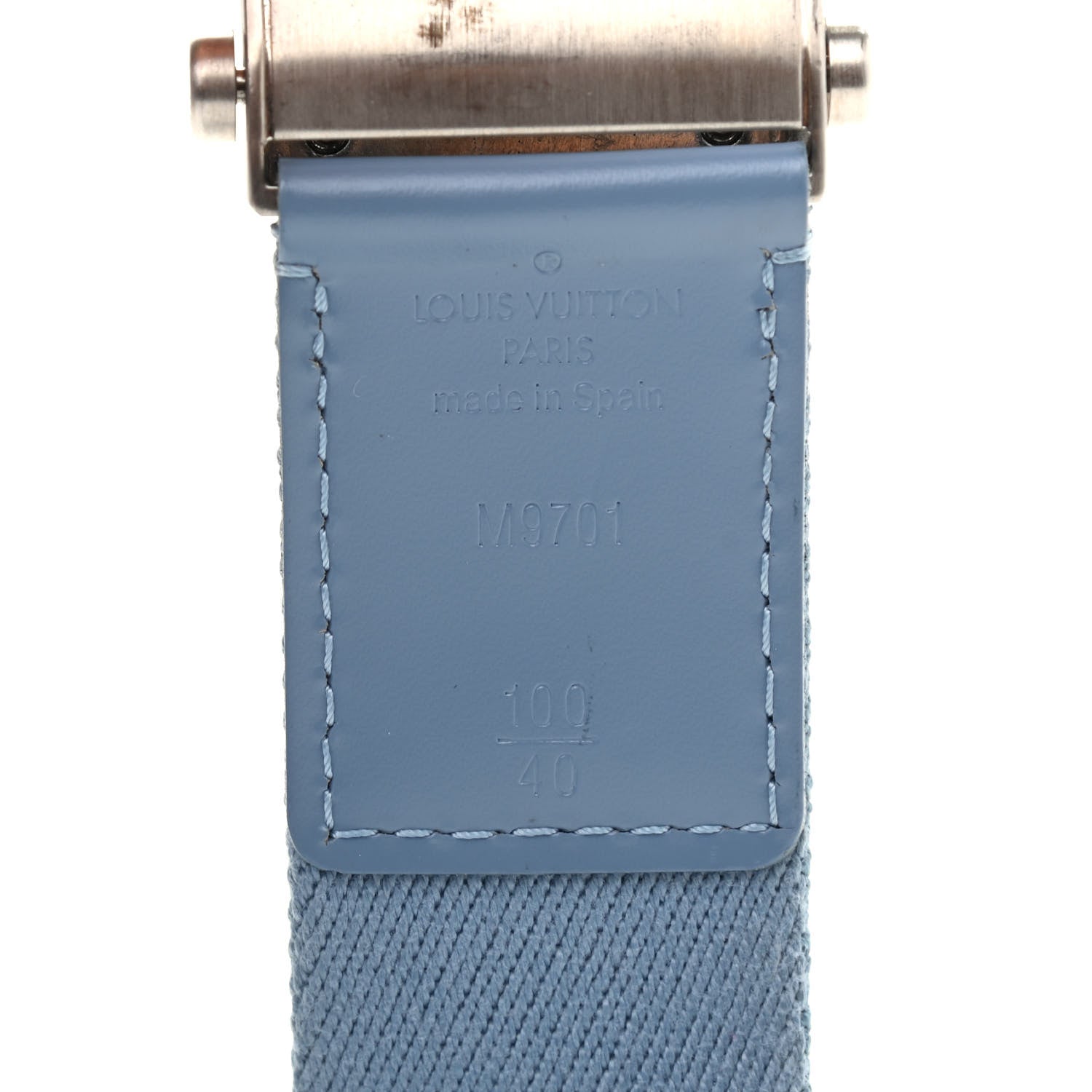 Louis Vuitton Bengale Inventeur Belt 100 40 Blue 3 of 4