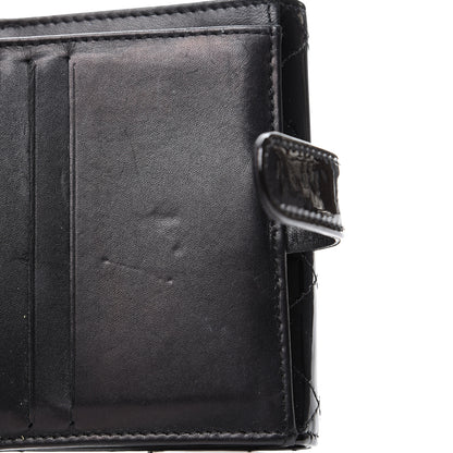 Chanel Patent Quilted Brilliant Compact Wallet Black 9 of 10