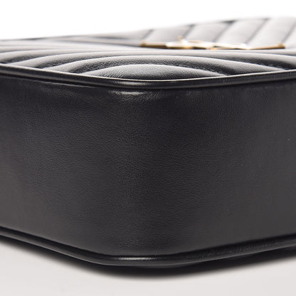 Saint Laurent Calfskin Matelasse Monogram Lou Camera Bag Black 8 of 10