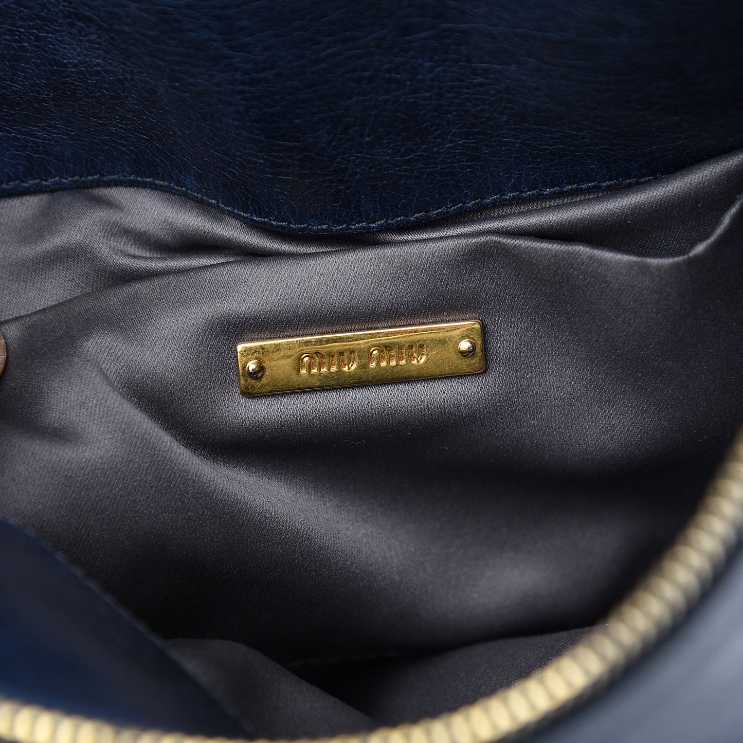 Vitello Lux Mini Bow Bag Bluette