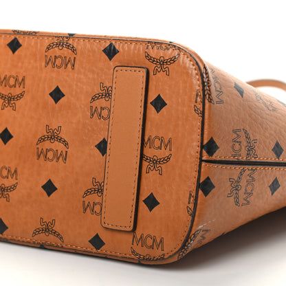 MCM Visetos Small Project Tote Cognac 8 of 9