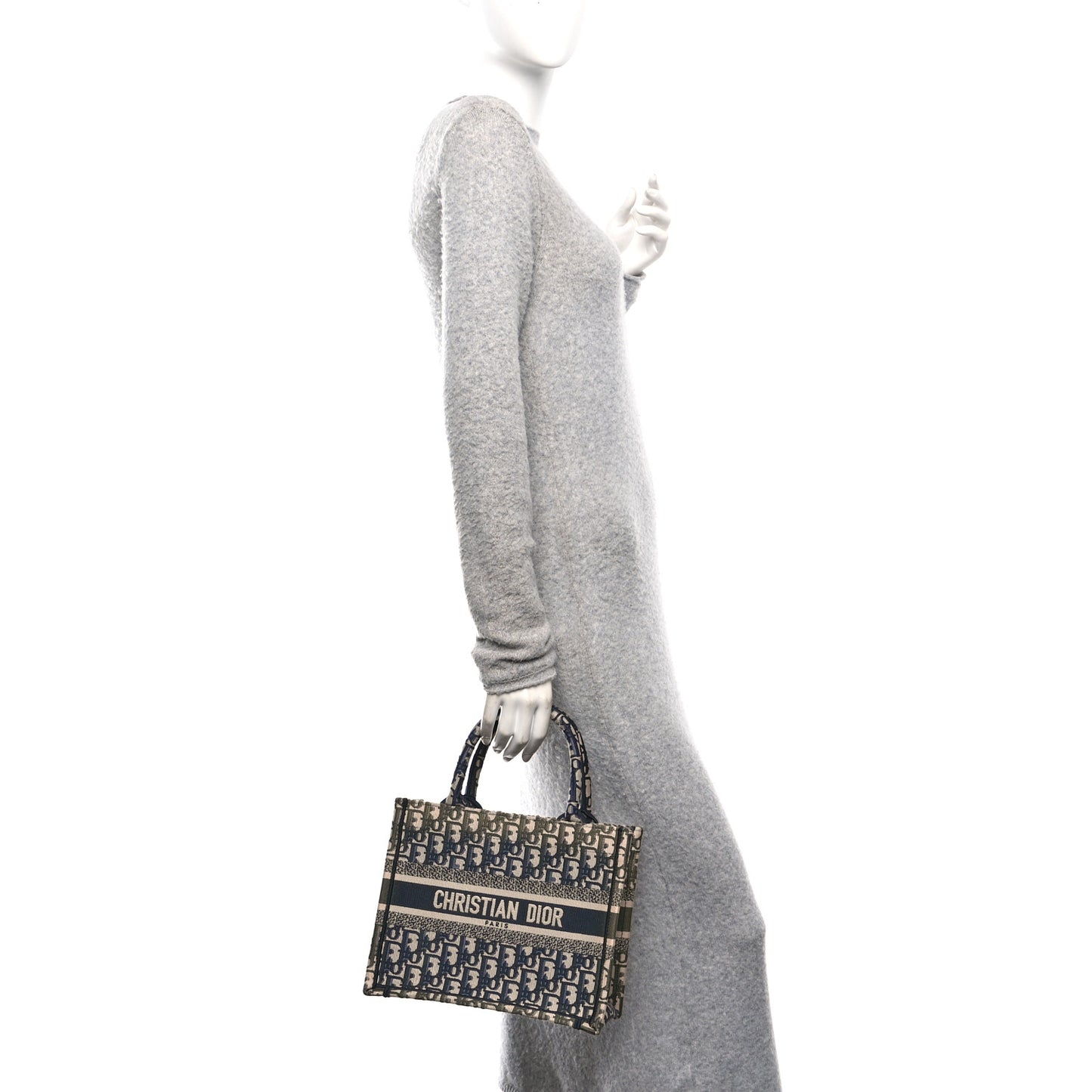 Oblique Small Book Tote Blue Multicolor