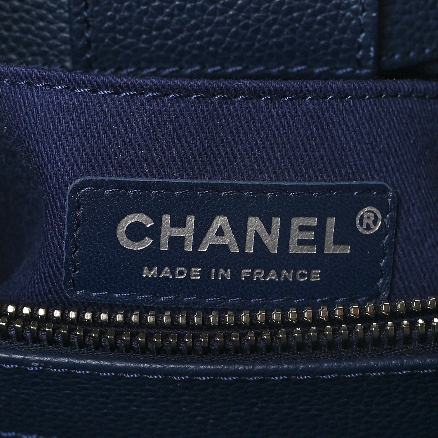 Chanel Grained Calfskin Small Neo Executive Shopper Tote Navy 8 of 11