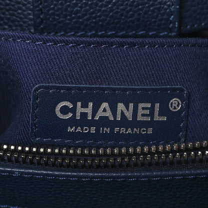 Chanel Grained Calfskin Small Neo Executive Shopper Tote Navy 8 of 11