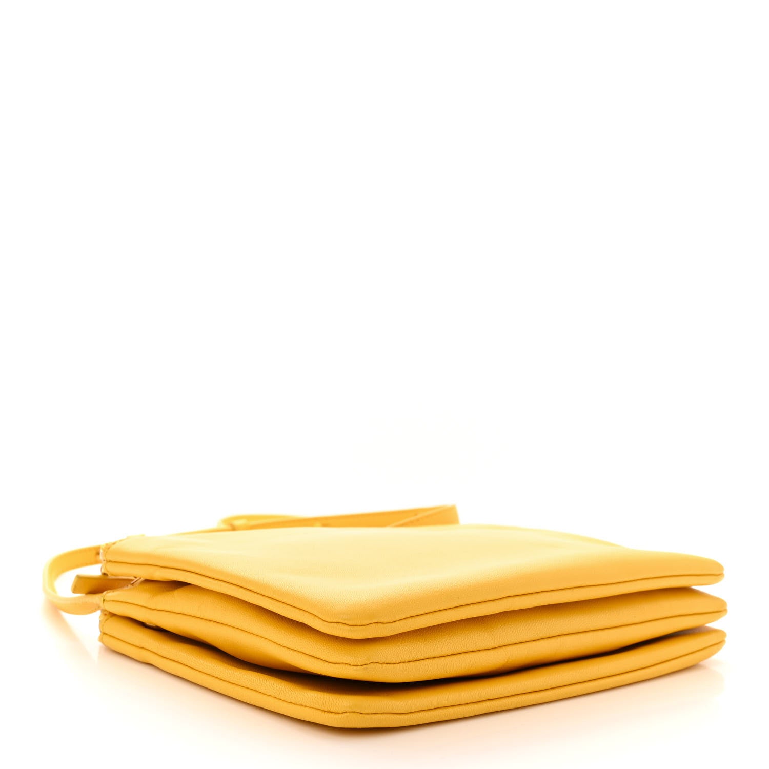 Celine Lambskin Small Trio Crossbody Bag Fluo Yellow 4 of 11