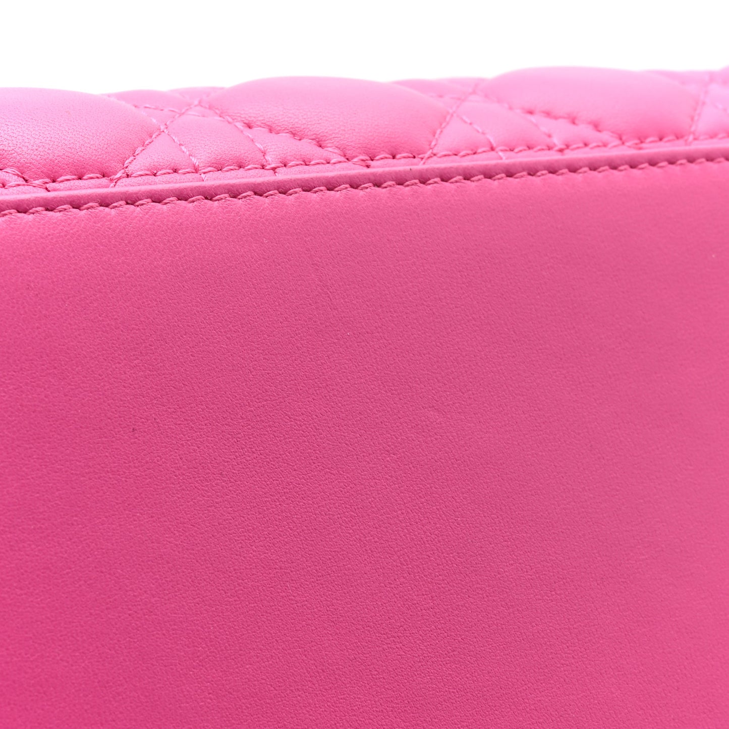 Lambskin Cannage Medium Lady Dior Pink