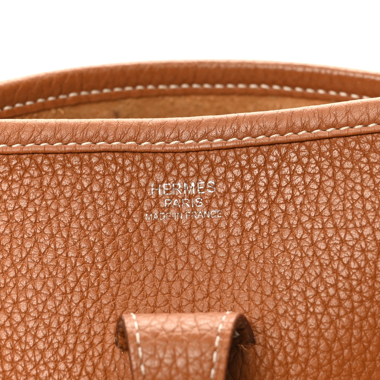Hermes Taurillon Clemence Evelyne III PM Gold 7 of 10