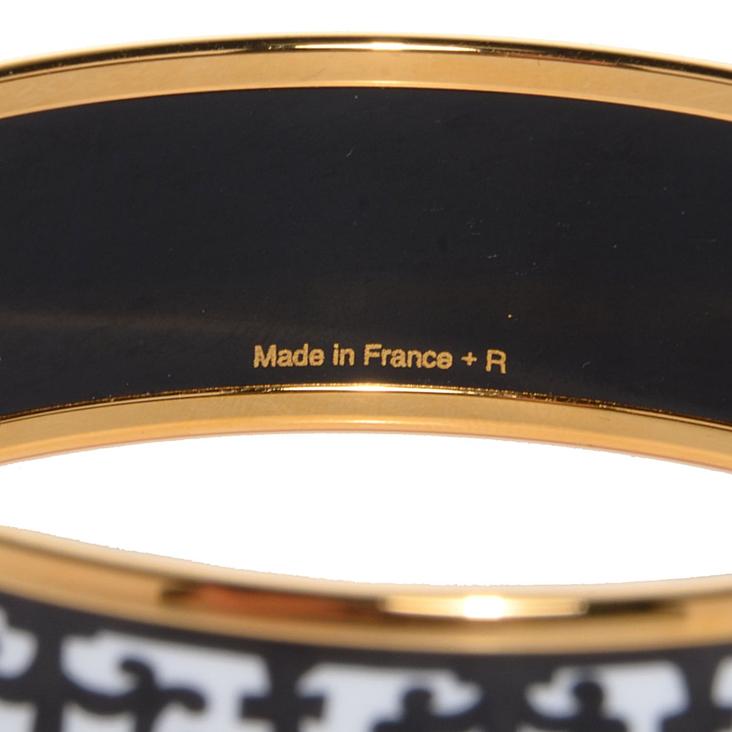 Enamel Printed Wide Balcons du Guadalquivir Bracelet 65 Black
