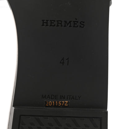 Hermes Rubber Aloha Sandals 41 Black 6 of 8