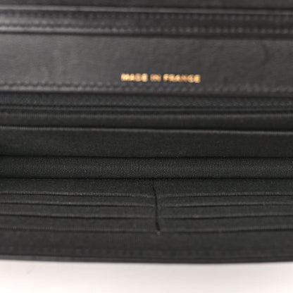 Chanel Lambskin Quilted Timeless CC Wallet On Chain WOC Black 5 of 13