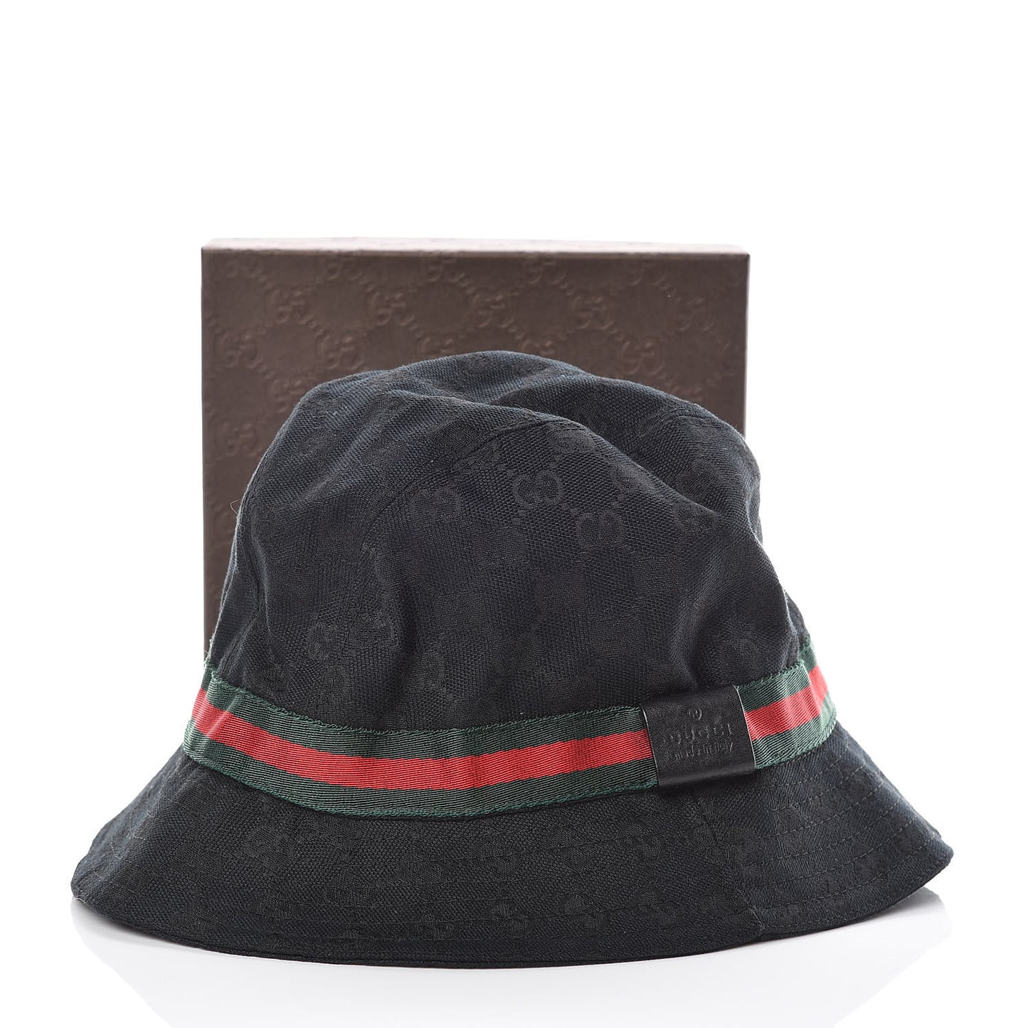 Monogram Web Bucket Hat M Black