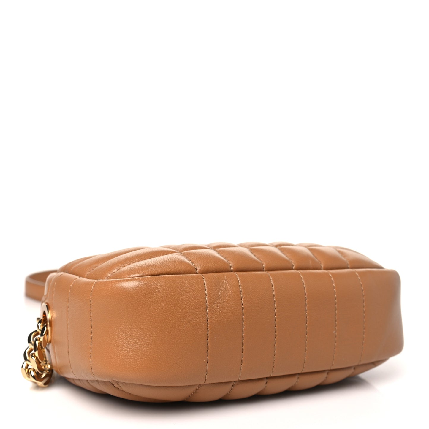 Lambskin Quilted Mini Lola Camera Bag Maple Brown