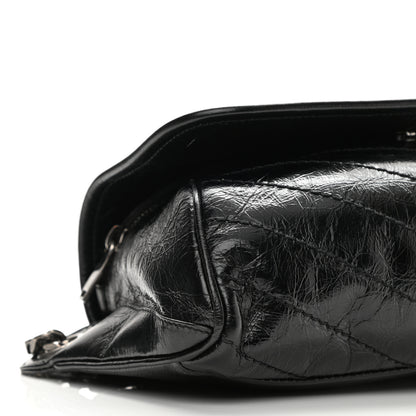 Saint Laurent Crinkled Calfskin Matelasse Monogram Niki Body Bag Black 9 of 11