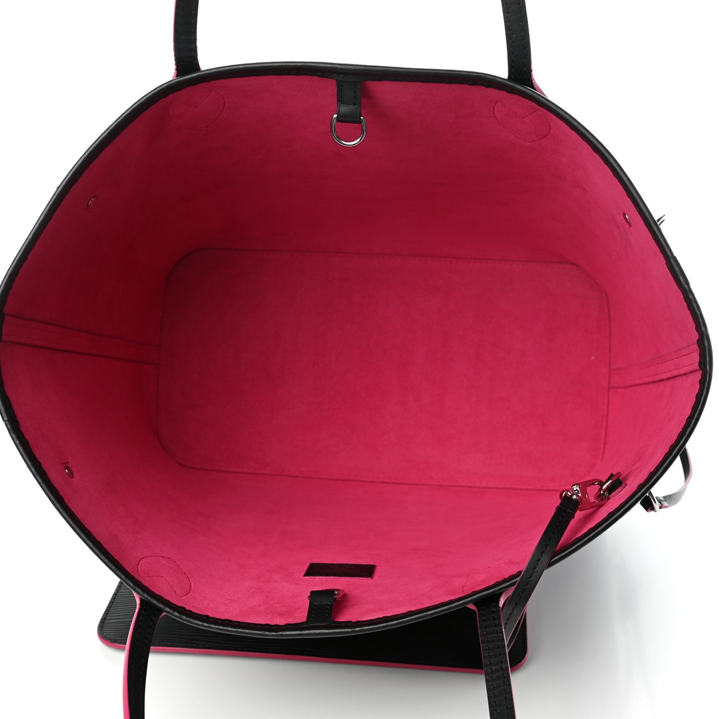 Epi Neverfull MM Black Hot Pink