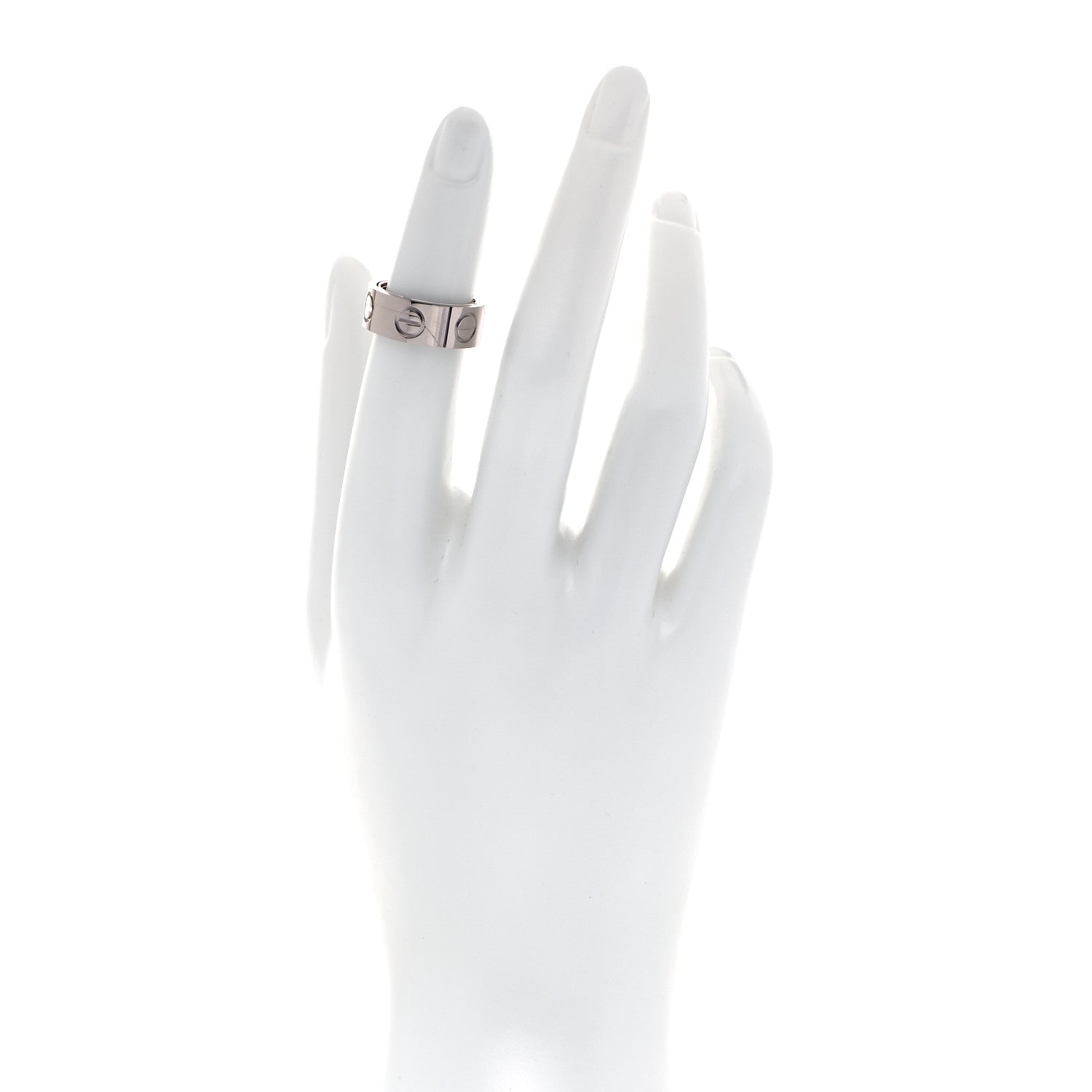 Cartier 18K White Gold 7mm Astro LOVE Ring 47 4 2 of 6