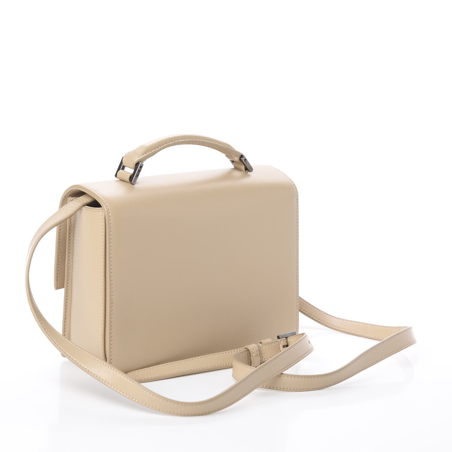 Saint Laurent Calfskin Medium Bellechasse Satchel Beige 2 of 9