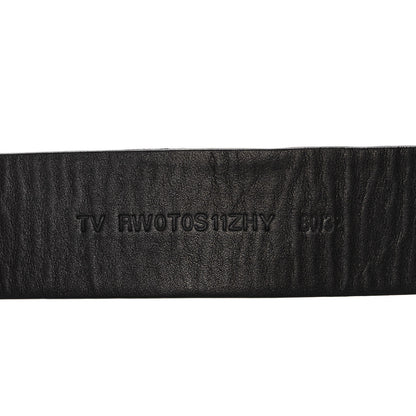 Valentino Garavani Glossy Calfskin VLogo Reversible 40mm Belt 80 32 Saddle Brown Black 4 of 7