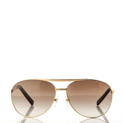 Louis Vuitton Attitude Pilote Sunglasses Z0339U Gold 2 of 8