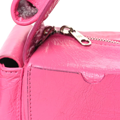 Balenciaga Agneau Arena Superbusy XS Sling Zip Shoulder Bag Hot Pink 11 of 11