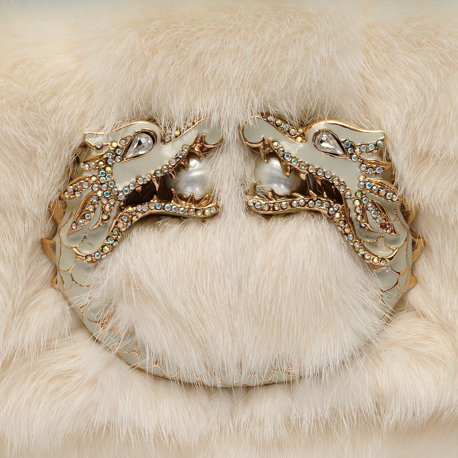 Gucci Mink Jewel Dragon Evening Bag 5 of 7