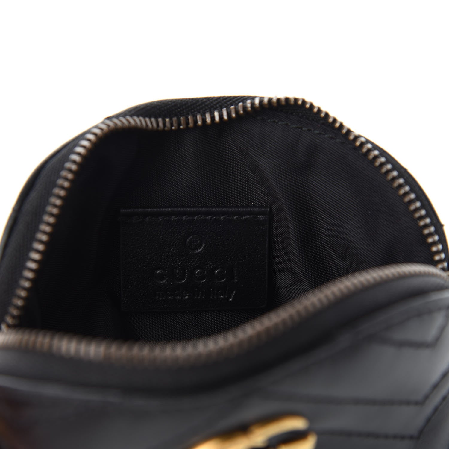 Gucci Calfskin Matelasse GG Marmont Key Pouch Black 6 of 8