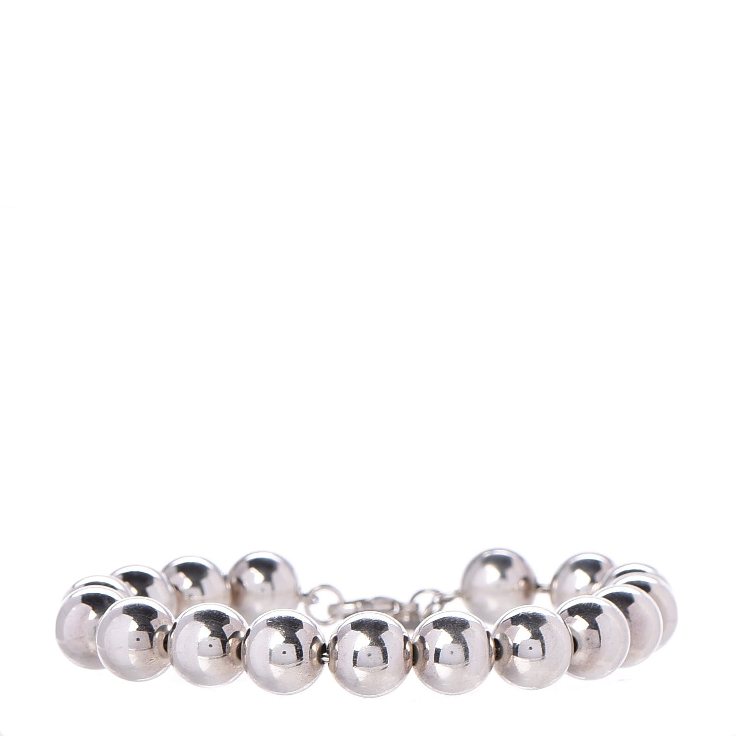 Tiffany Sterling Silver 10mm HardWear Ball Bracelet 1 of 5