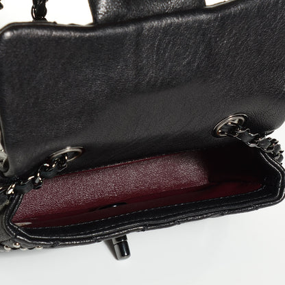 Chanel Lambskin Studded Metal Beauty Mini Flap Black 8 of 14