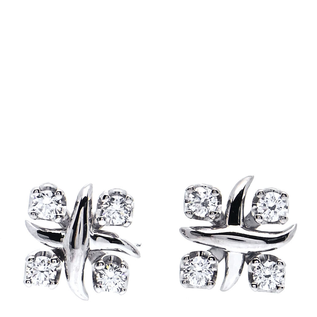 Platinum Diamond Schlumberger Lynn Earrings