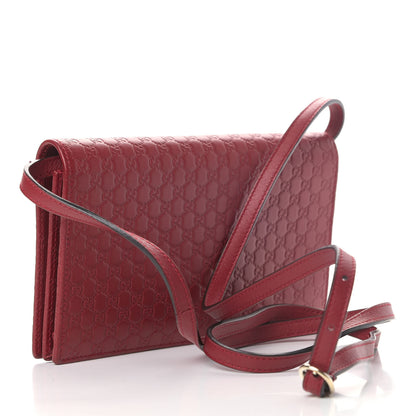 Gucci Microguccissima Crossbody Wallet Red 2 of 8