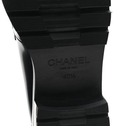 Chanel Calfskin Metal CC Loafers 40.5 Black 9 of 10