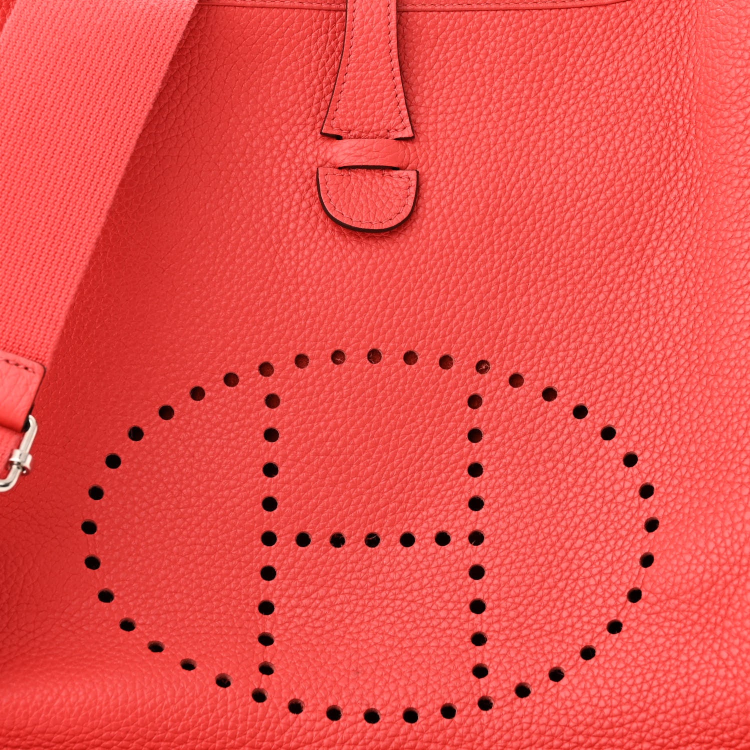 Hermes Taurillon Clemence Evelyne III PM Rouge Pivoine 8 of 10