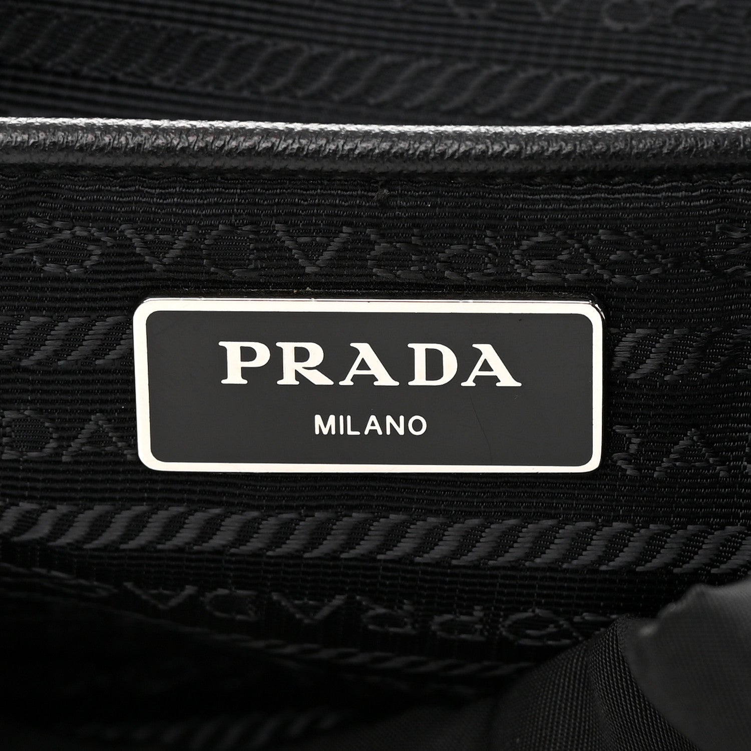 Prada Nylon Tessuto Saffiano Zipper Backpack Black 5 of 11