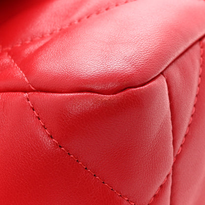 Chanel Lambskin Quilted Medium Chanel 19 Flap Red 11 of 12