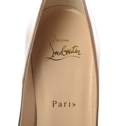 Christian Louboutin Patent Degrade So Kate 120 Pumps 37.5 Black Nude 7 of 9