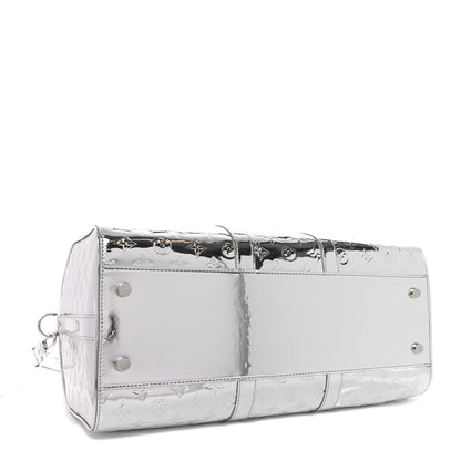 Louis Vuitton Monogram Mirror Keepall Bandouliere 45 Silver 4 of 9