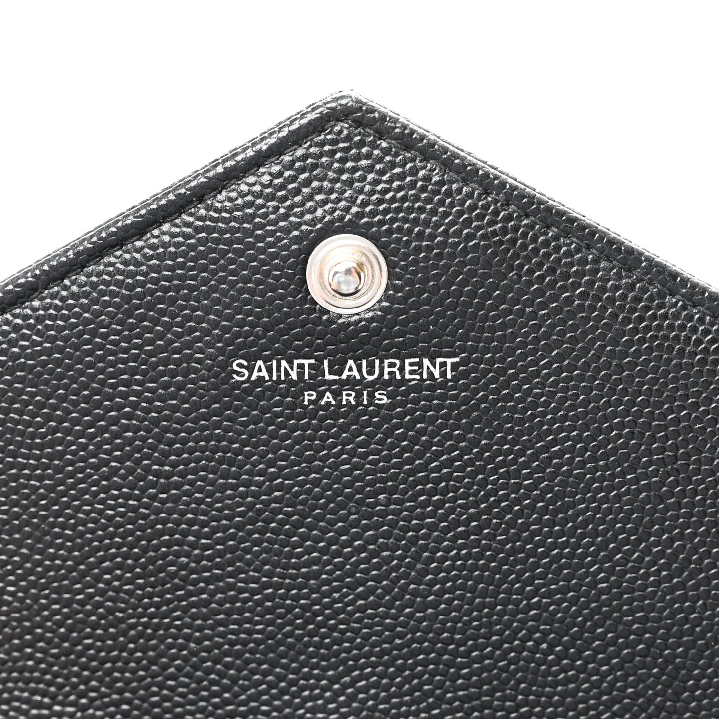 Grain De Poudre Matelasse Chevron Monogram Chain Wallet Black